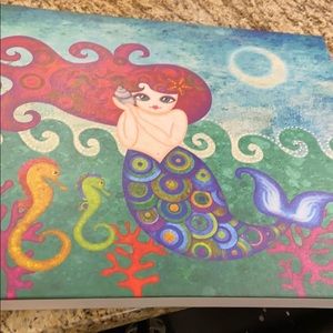 Mermaid painting on canvas